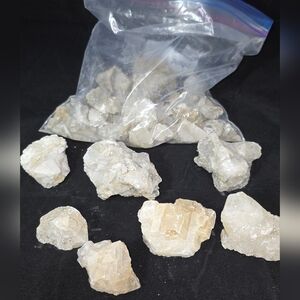 Bag of Raw & Unpolished Crystal Rocks